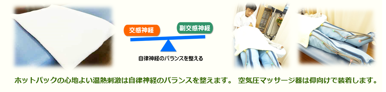 富士見台カイロプラクティックセンター／空気圧マッサージ器 ＆ホットパック