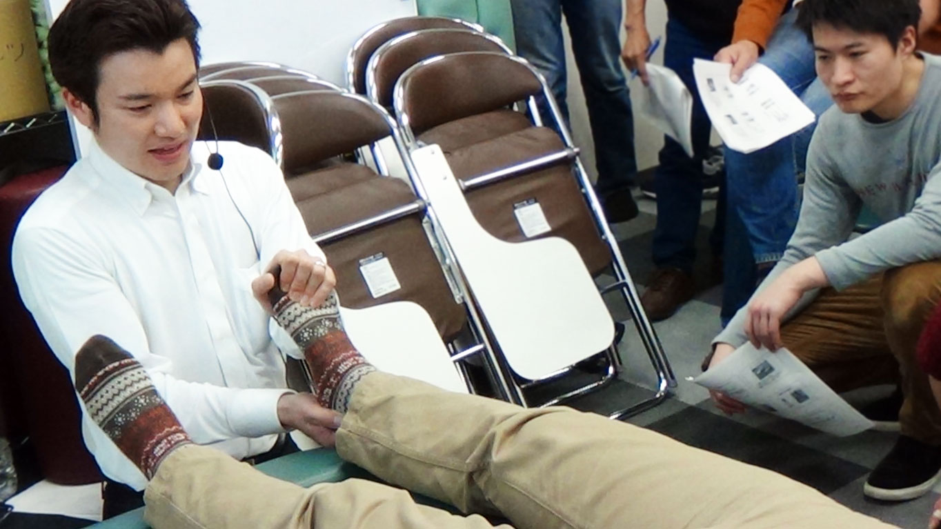 膝の痛み専門　流カイロプラクティック院　セミナー会場の様子